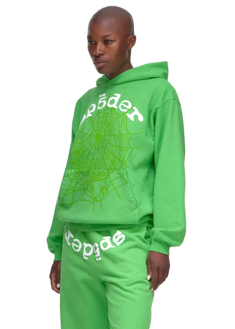 Sp5der Web Tracksuit Slime Green — view 5