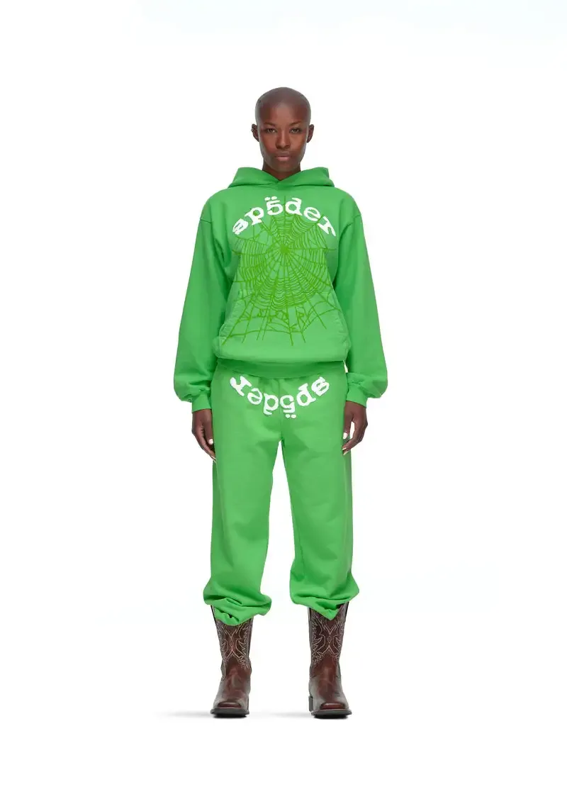 Sp5der Web Tracksuit Slime Green — view 4
