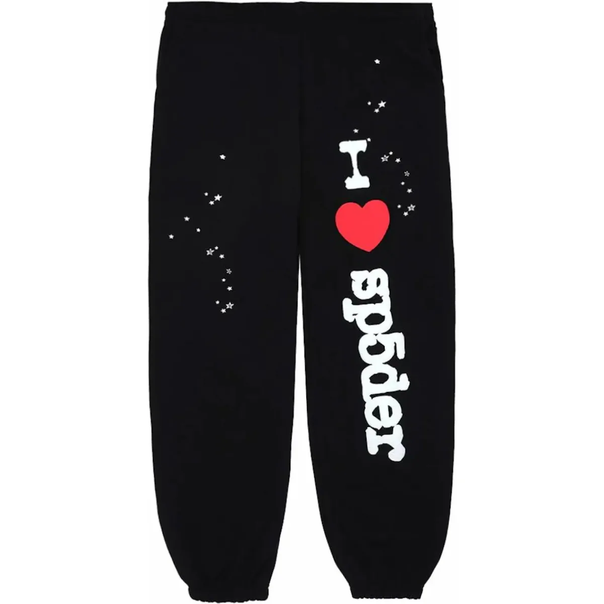 Sp5der Souvenir SP5 Sweatpants Black — spider hodie