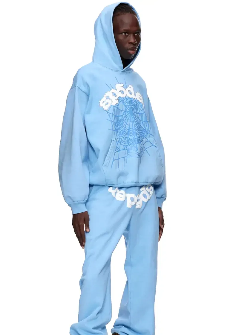 Sp5der Web Tracksuit-Sky Blue — view 4