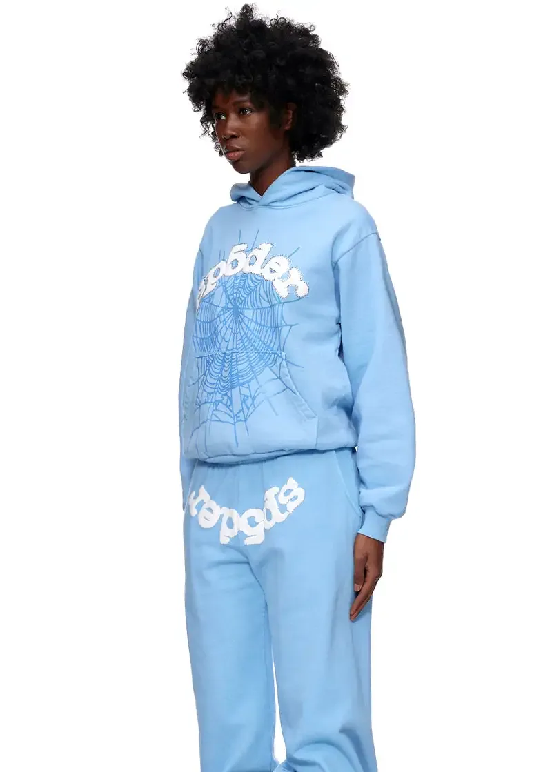 Sp5der Web Tracksuit-Sky Blue — view 5